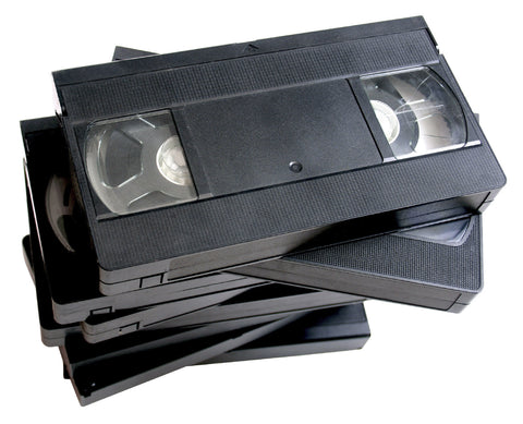 25 Bulk Duplicated VHS Tapes w/ Plastic Case